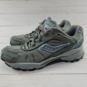 Saucony Aura‎ LX Womens Size 7 Gray Blue Running Cross Training Shoes